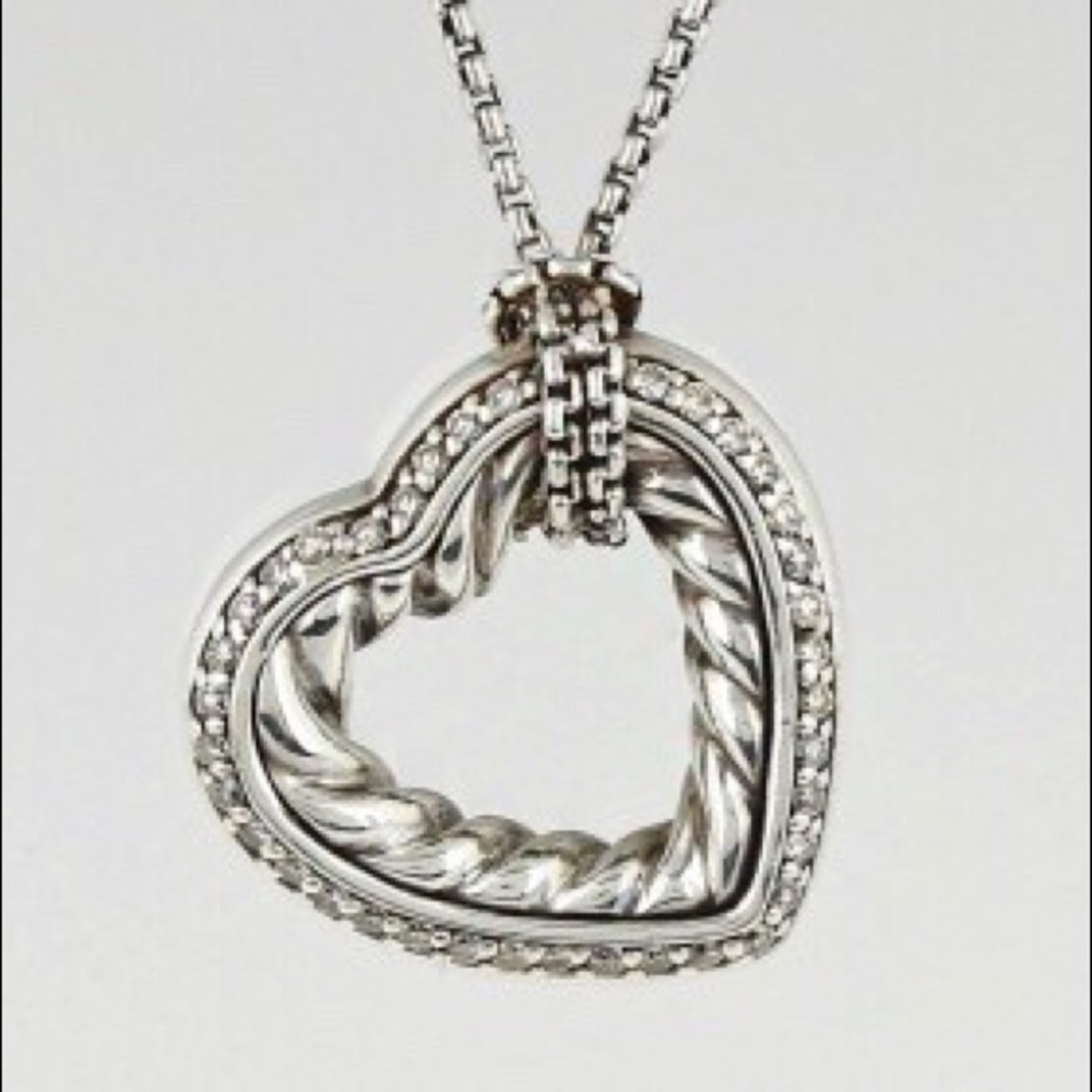 DAVID YURMAN Sterling Silver Diamond Necklace